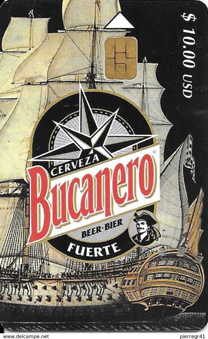 CARTE PUCE-CUBA-ETECSA--10USD-BIERE BUCANERO-UTILISE-TBE - Cuba