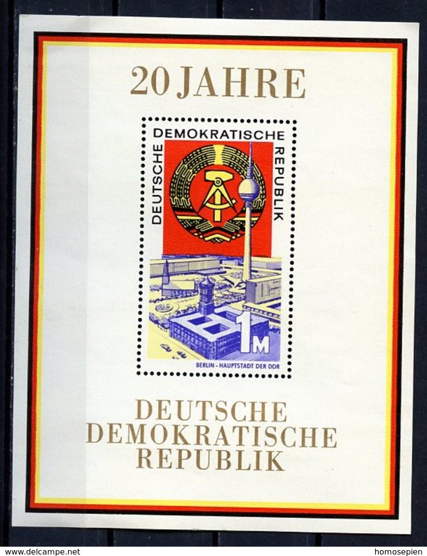 Allemagne Démocratique - Germany - Deutschland Bloc Feuillet 1969 Y&T N°BF24 - Michel N°B28 *** - 1m Berlin - 1950-1970