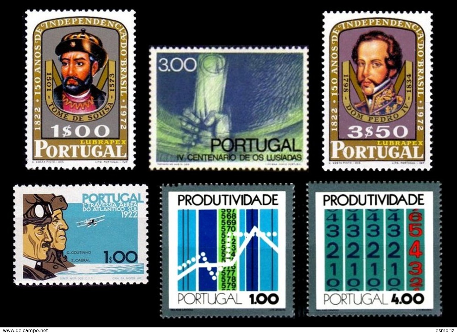 PORTUGAL, Discount Sale, Fine Selection Of Commemoratives, With Many High Values, (*)/* MNG/MLH, F/VF, Cat. &euro; 8,00 - Oblitérés