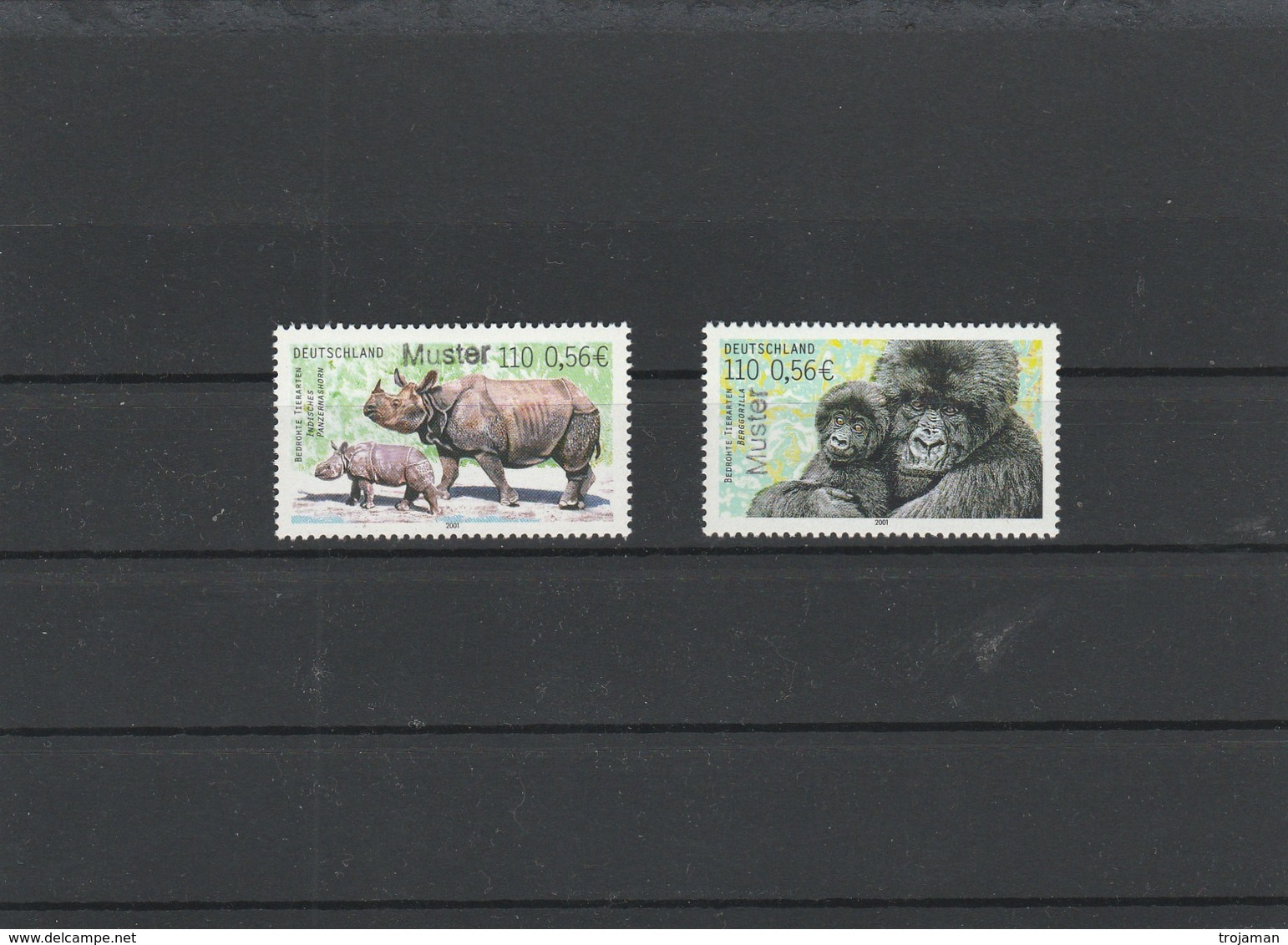 EX-PR -19-04-06 GERMANY. "MUSTER"  **MNH. - Rhinocéros