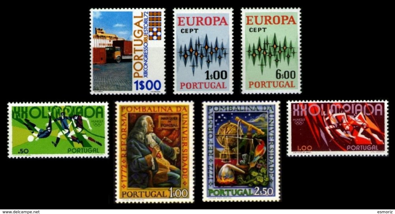 PORTUGAL, Discount Sale, Fine Selection Of Commemoratives, With Many High Values, (*)/* MNG/MLH, F/VF, Cat. &euro; 30,00 - Usado