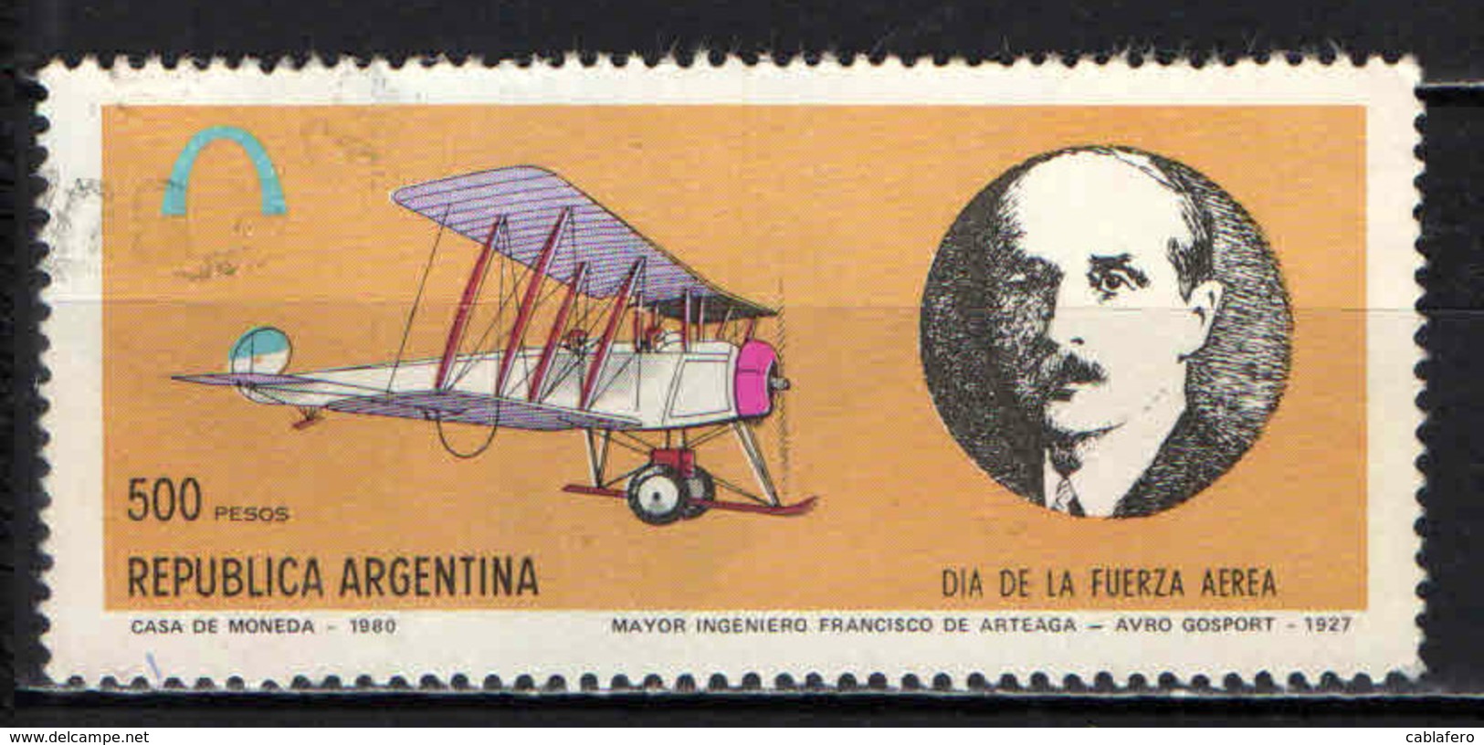 ARGENTINA - 1980 - PERSONALITA': FRANCISCO DE ARTEAGA - USATO - Usati