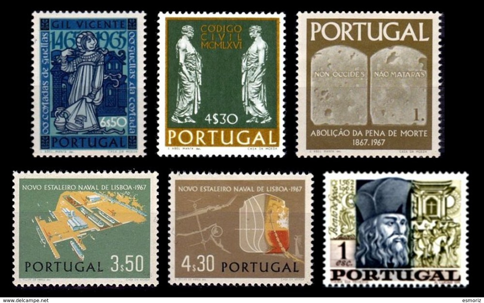 PORTUGAL, Discount Sale, Fine Selection Of Commemoratives, With Many High Values, (*)/* MNG/MLH, F/VF, Cat. &euro; 16,00 - Neufs