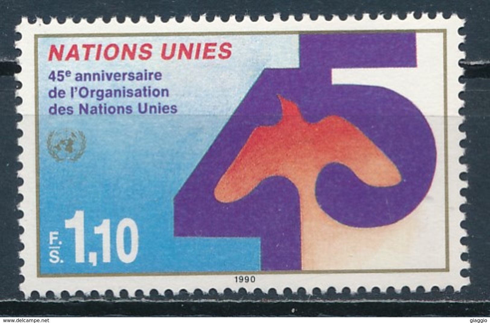 °°° NATIONS UNIES UNITED NATIONS - Y&T N°192 - 1990 MNH °°° - Nuovi