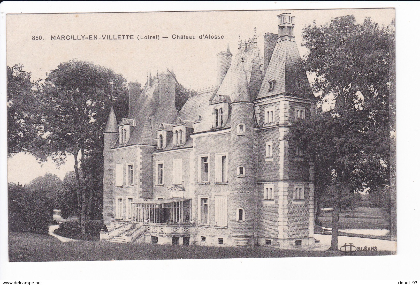 850 - MARCILLY-EN-VILLETTE - Château D'Alosse - Sonstige & Ohne Zuordnung
