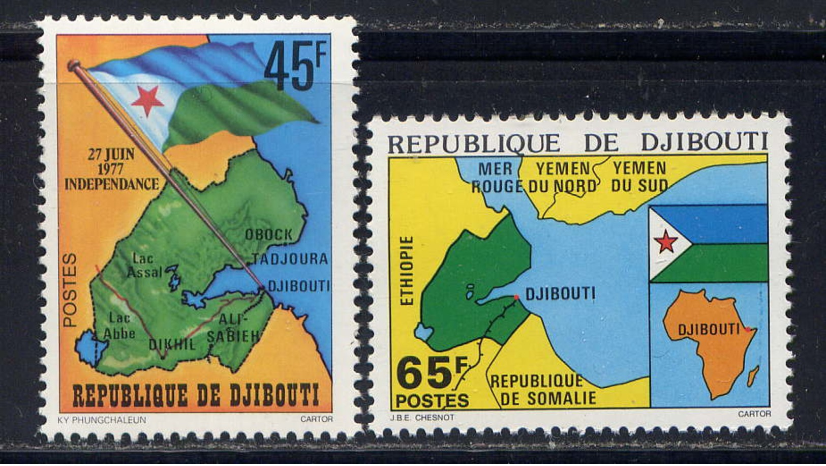 DJIBOUTI - 458/459** - INDEPENDANCE - Djibouti (1977-...)