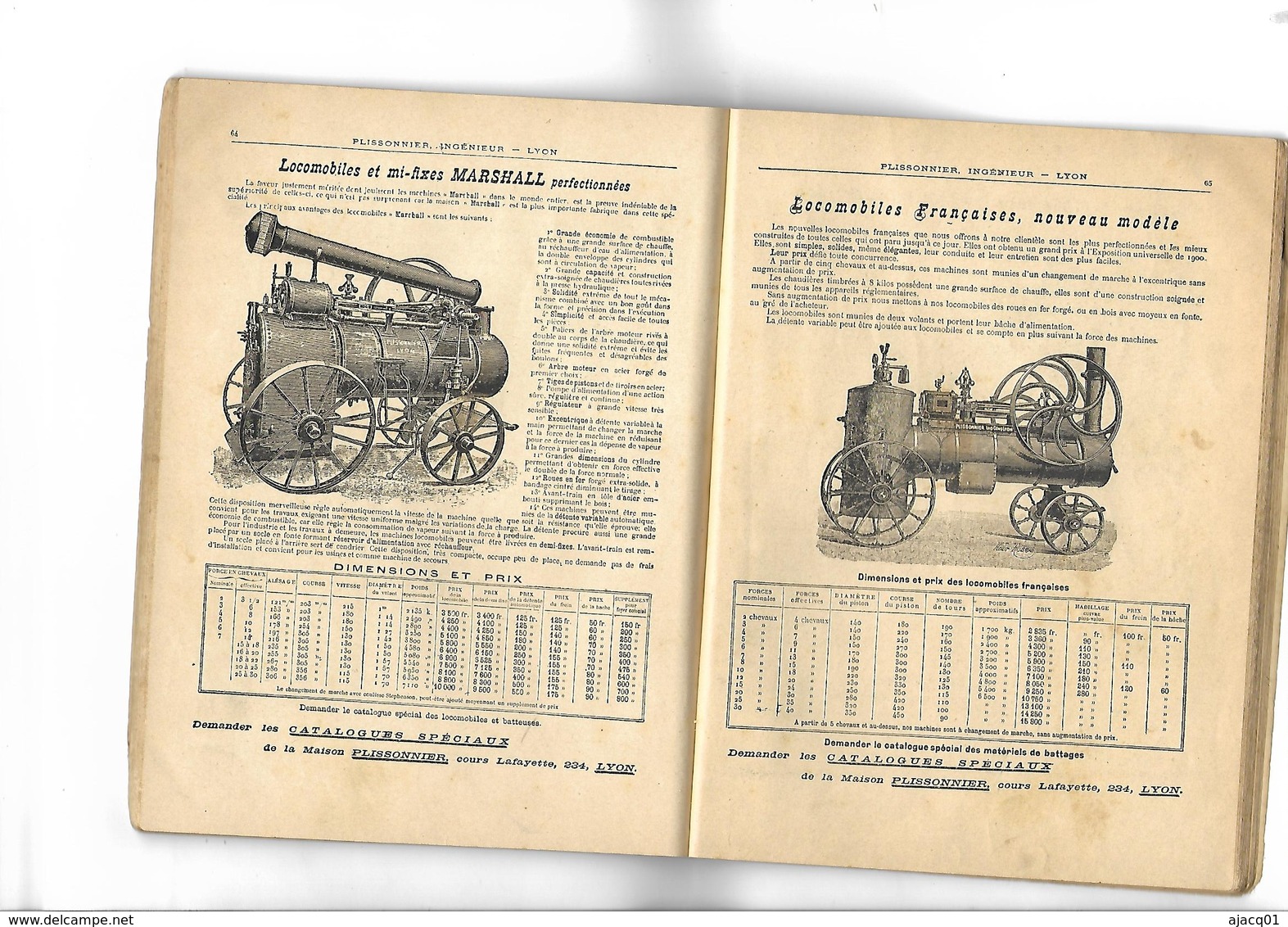 69 Lyon Agriculture Catalogue De 112 Pages  Maison Plissonnier  Lyon - Autres & Non Classés