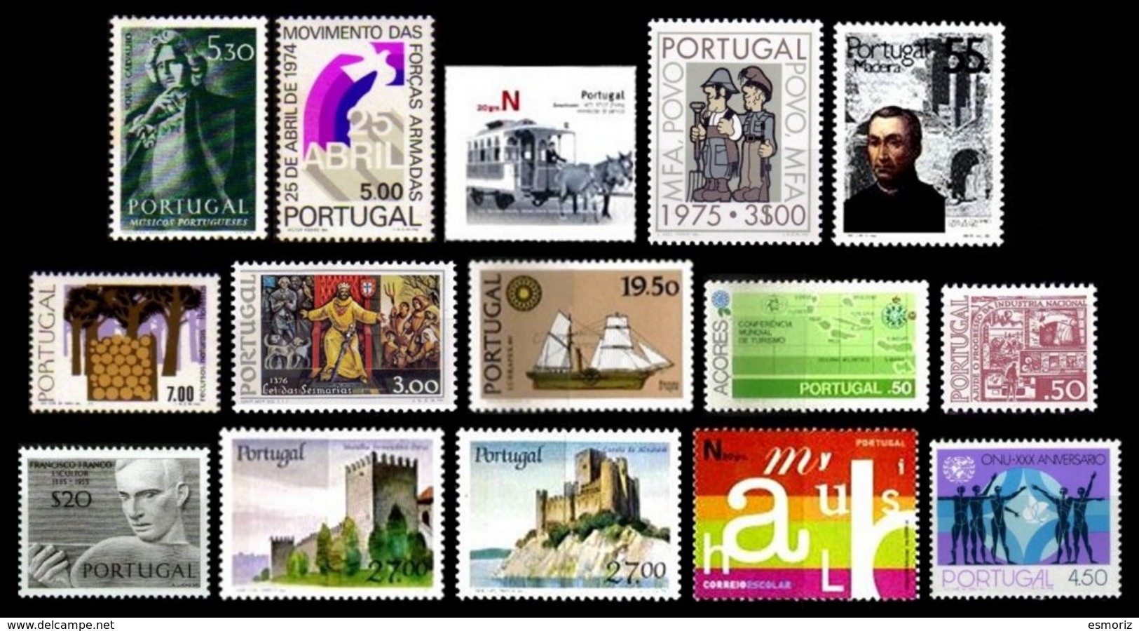 PORTUGAL, Discount Sale, Fine Selection Of Commemoratives, With Many High Values, */** MLH/MNH, F/VF, Cat. &euro; 32,00 - Neufs