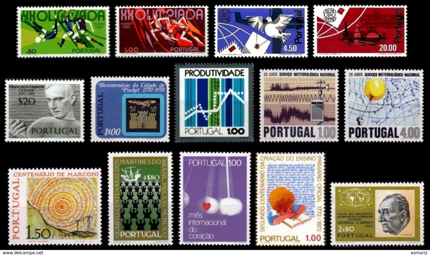 PORTUGAL, Discount Sale, Fine Selection Of Commemoratives, With Many High Values, */** MLH/MNH, F/VF, Cat. &euro; 24,00 - Neufs