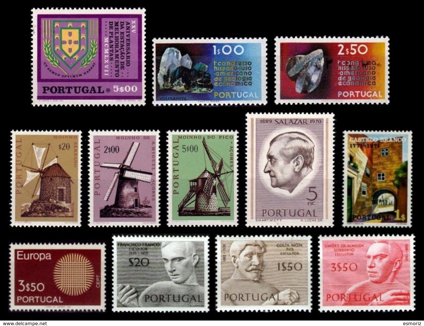 PORTUGAL, Discount Sale, Fine Selection Of Commemoratives, With Many High Values, (*)/* MNG/MLH, F/VF, Cat. &euro; 45,50 - Neufs