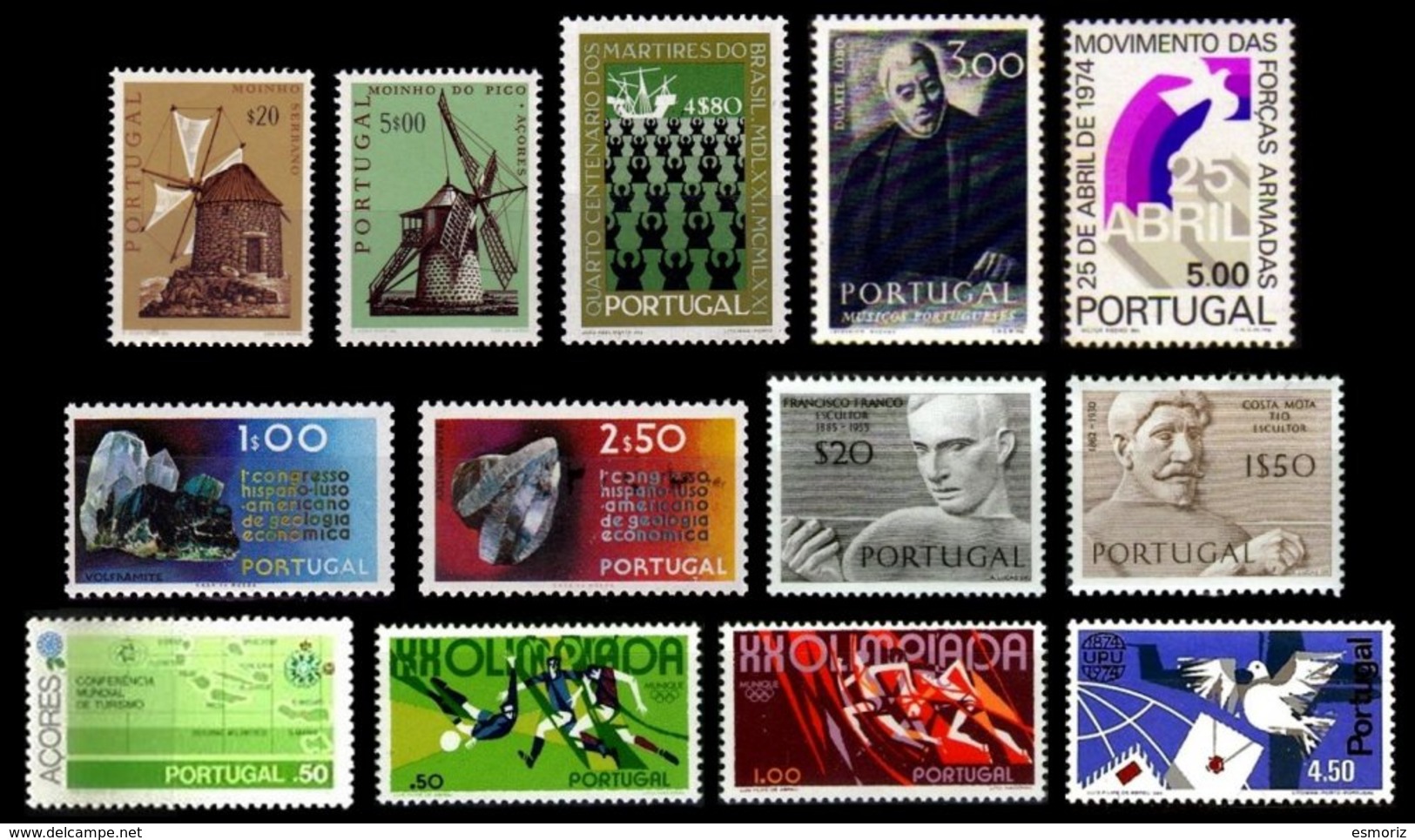 PORTUGAL, Discount Sale, Fine Selection Of Commemoratives, With Many High Values, */** MLH/MNH, F/VF, Cat. &euro; 28,00 - Neufs