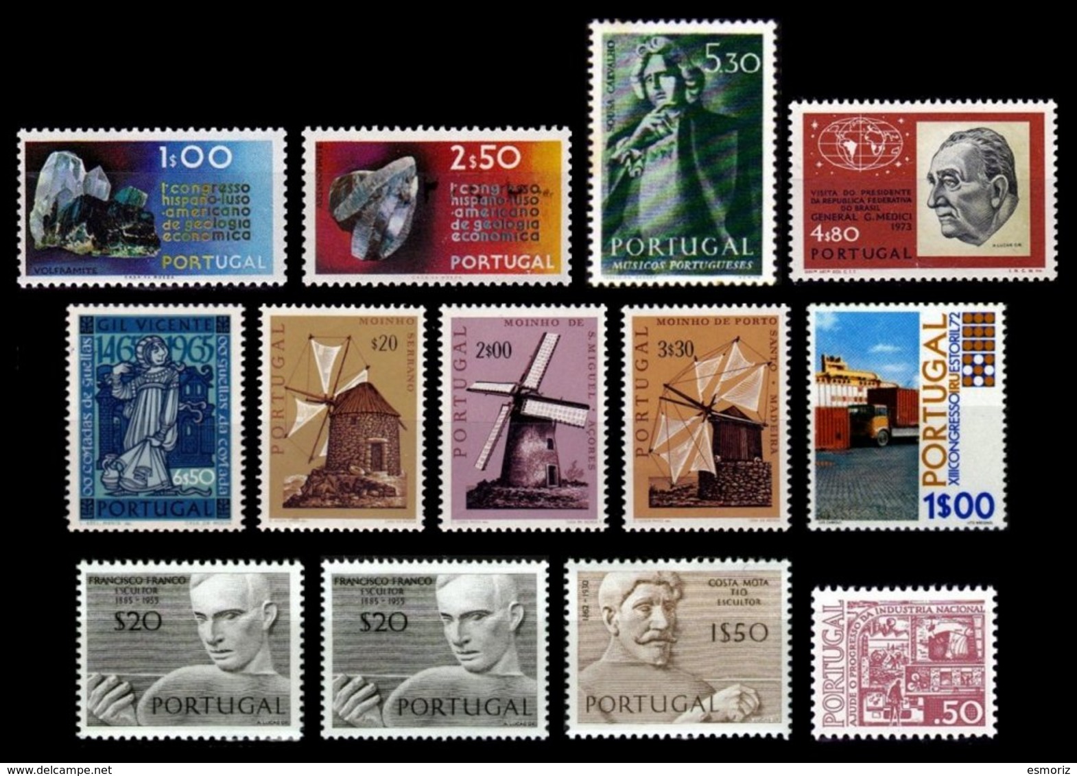 PORTUGAL, Discount Sale, Fine Selection Of Commemoratives, With Many High Values, */** MLH/MNH, F/VF, Cat. &euro; 23,50 - Neufs