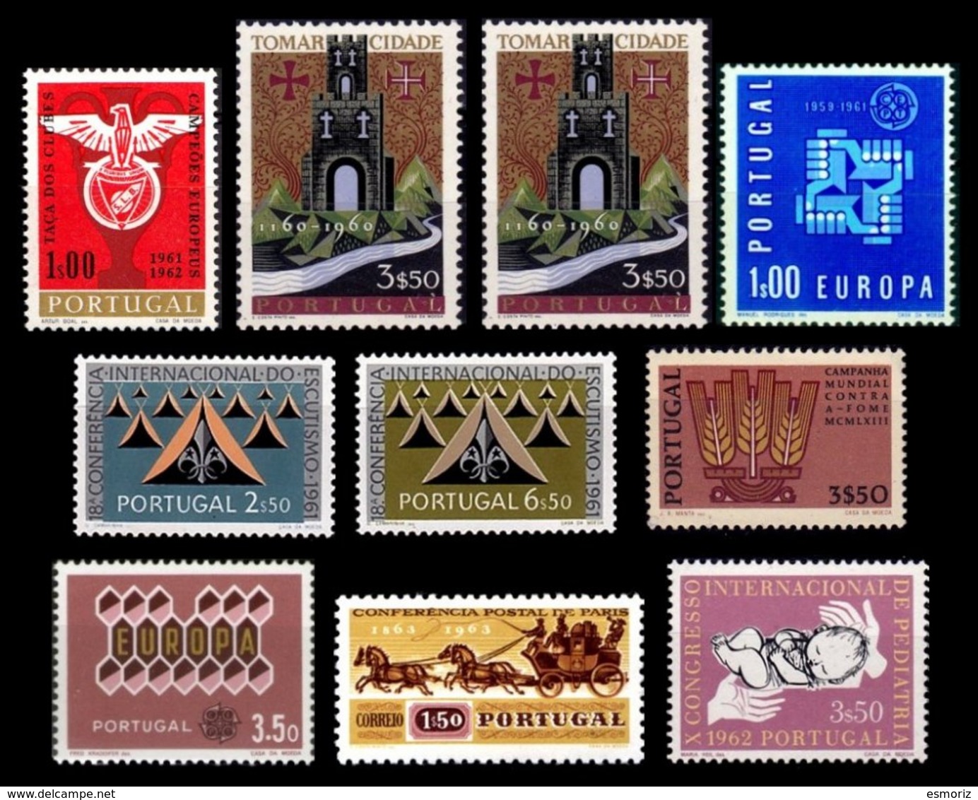 PORTUGAL, Discount Sale, Fine Selection Of Commemoratives, With Many High Values, (*)/* MNG/MLH, F/VF, Cat. &euro; 38,50 - Neufs