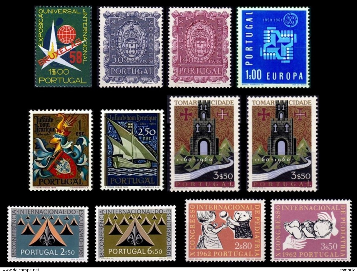 PORTUGAL, Discount Sale, Fine Selection Of Commemoratives, With Many High Values, (*)/* MNG/MLH, F/VF, Cat. &euro; 46,00 - Ongebruikt