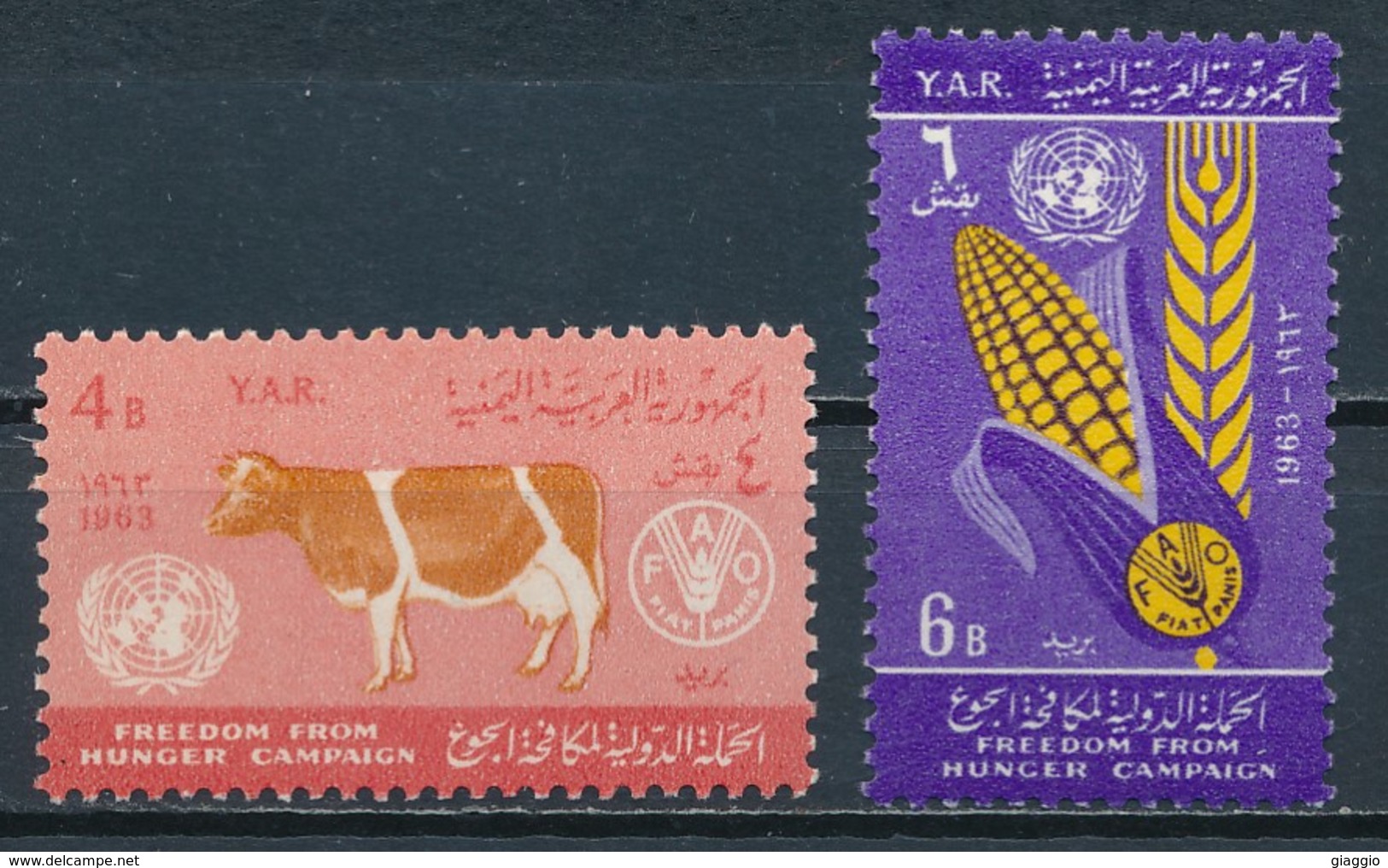 °°° YEMEN YAR - Y&T N°44/45 - 1963 MNH °°° - Yemen