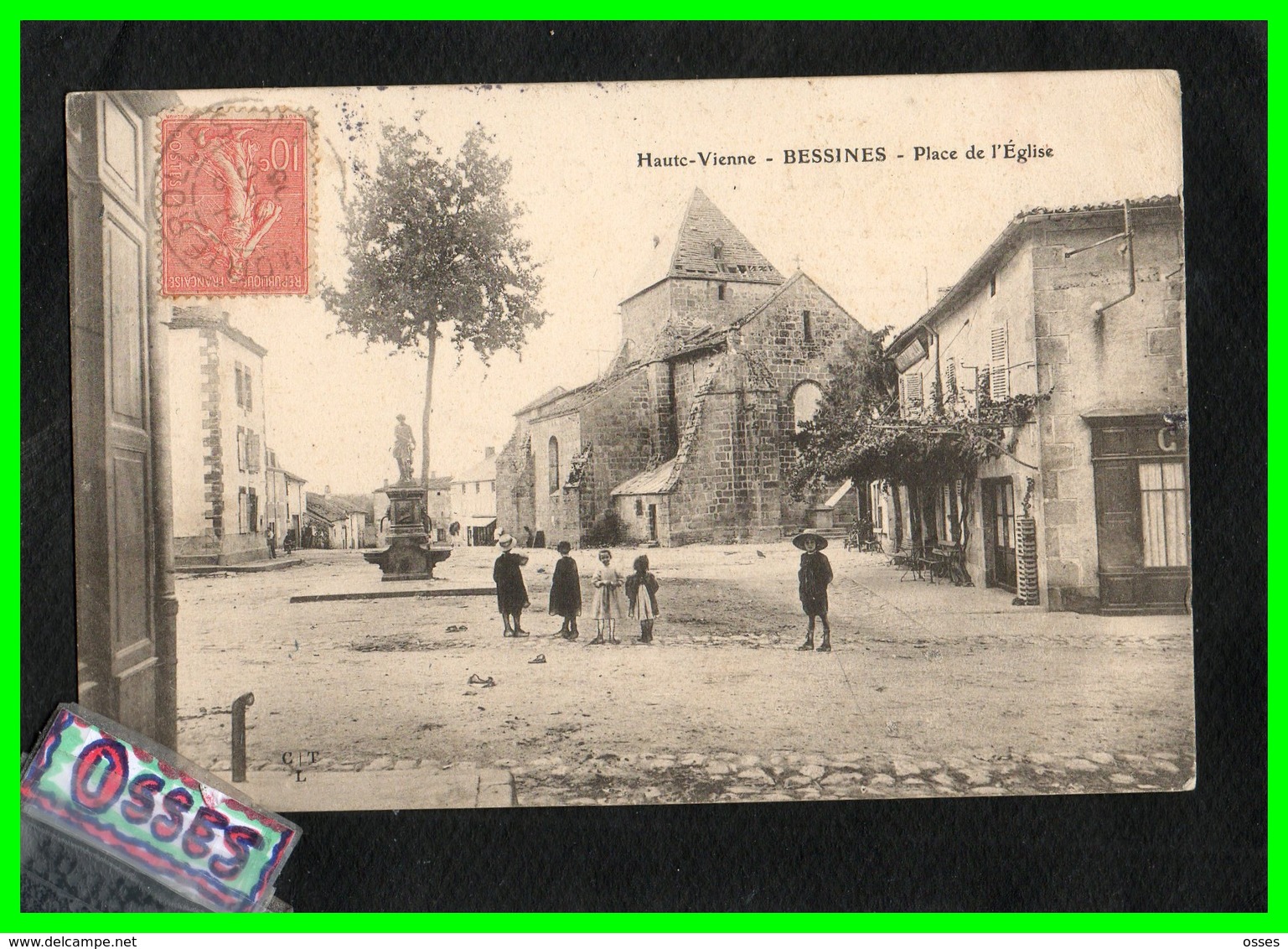 TROIS C.P.A.Bessines Usine Vieux Pont- Mairie - Place De L'Eglise (rectos Versos) - Bessines Sur Gartempe