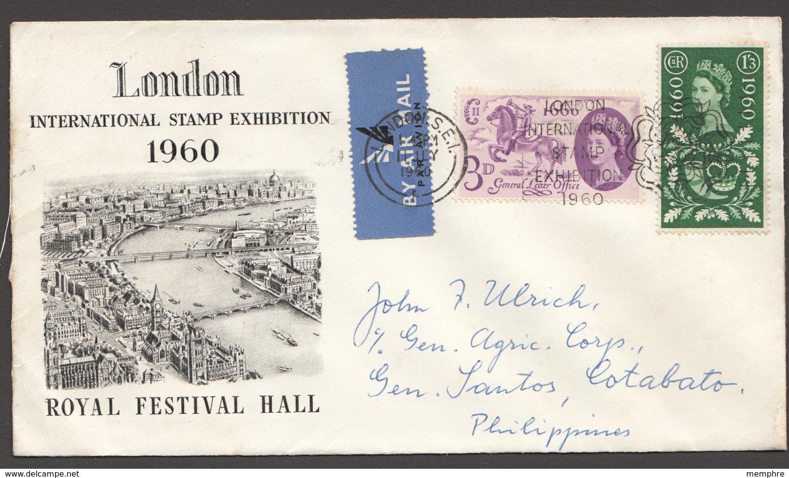 1960  Cover With PO Tercentenary Issue SG 619-20 Scott 375-6  Mi Nr 339-40 - Covers & Documents