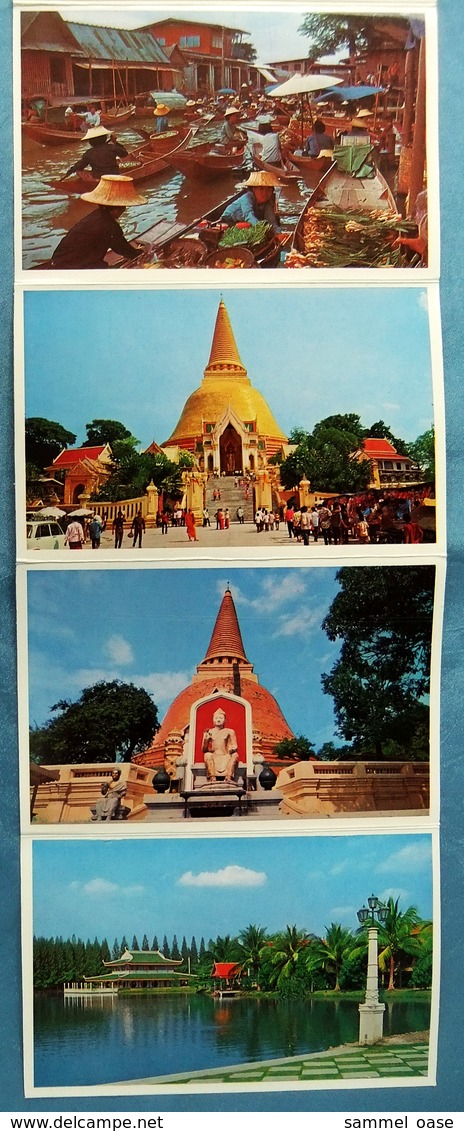 12 x Damnernsaduak / Thailand  -  Laparello  -  Ansichtskarten ca. 1985