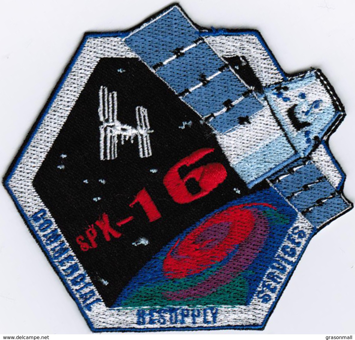 ISS Expedition 57 Dragon SPX-16 Nasa International Space Station Embroidered Patch - Patches