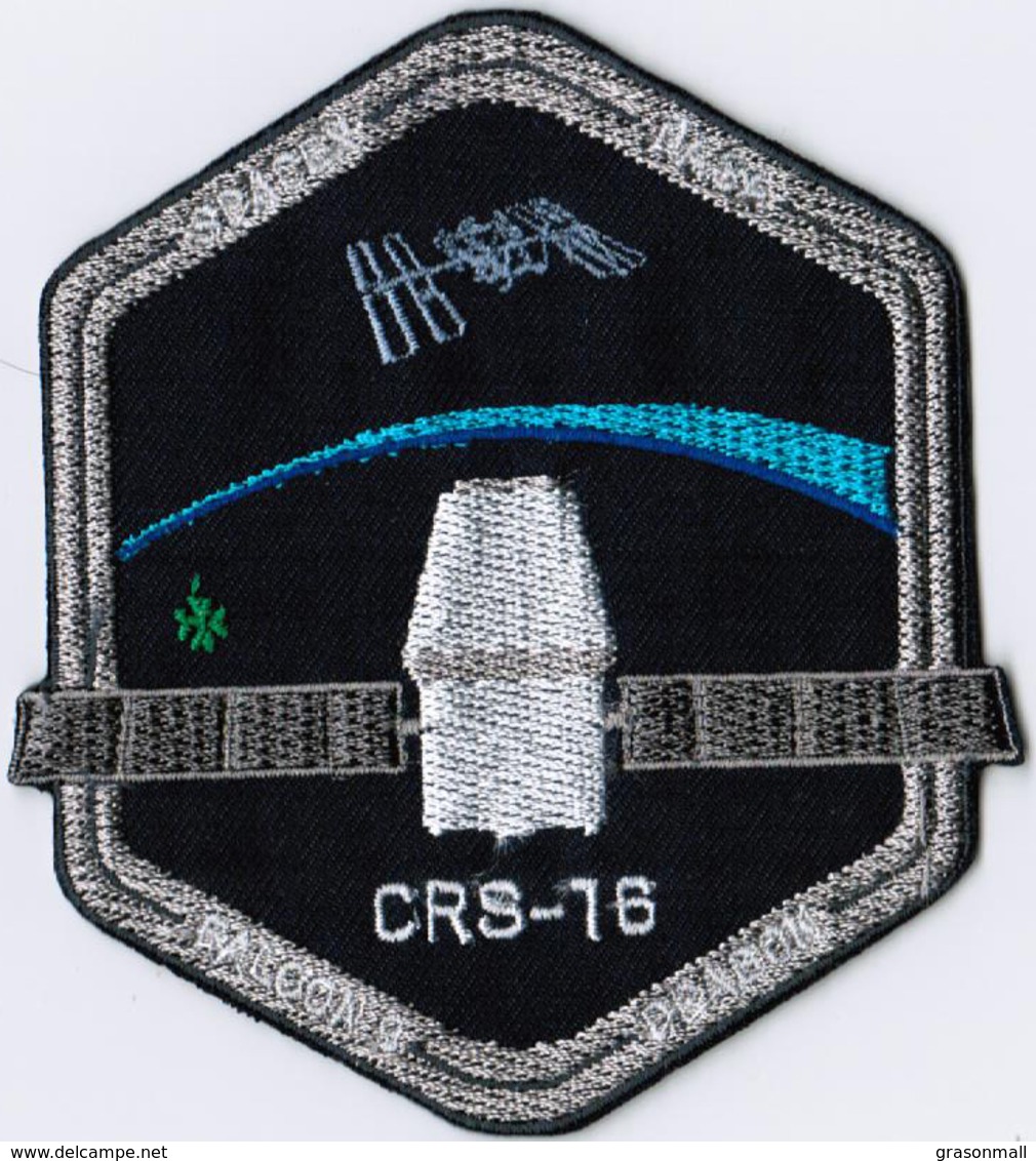ISS Expedition 57 Dragon SPX-16 Spacex International Space Station Embroidered Patch - Patches