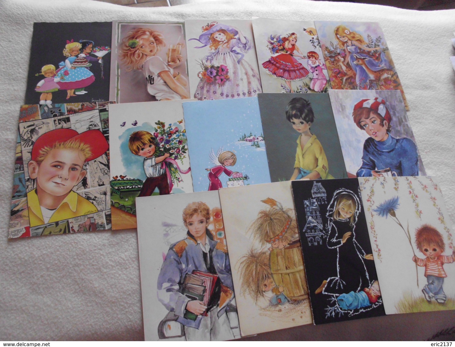 LOT DE 14 ILLUSTRATIONS JEUNES ENFANTS ... - 5 - 99 Postcards