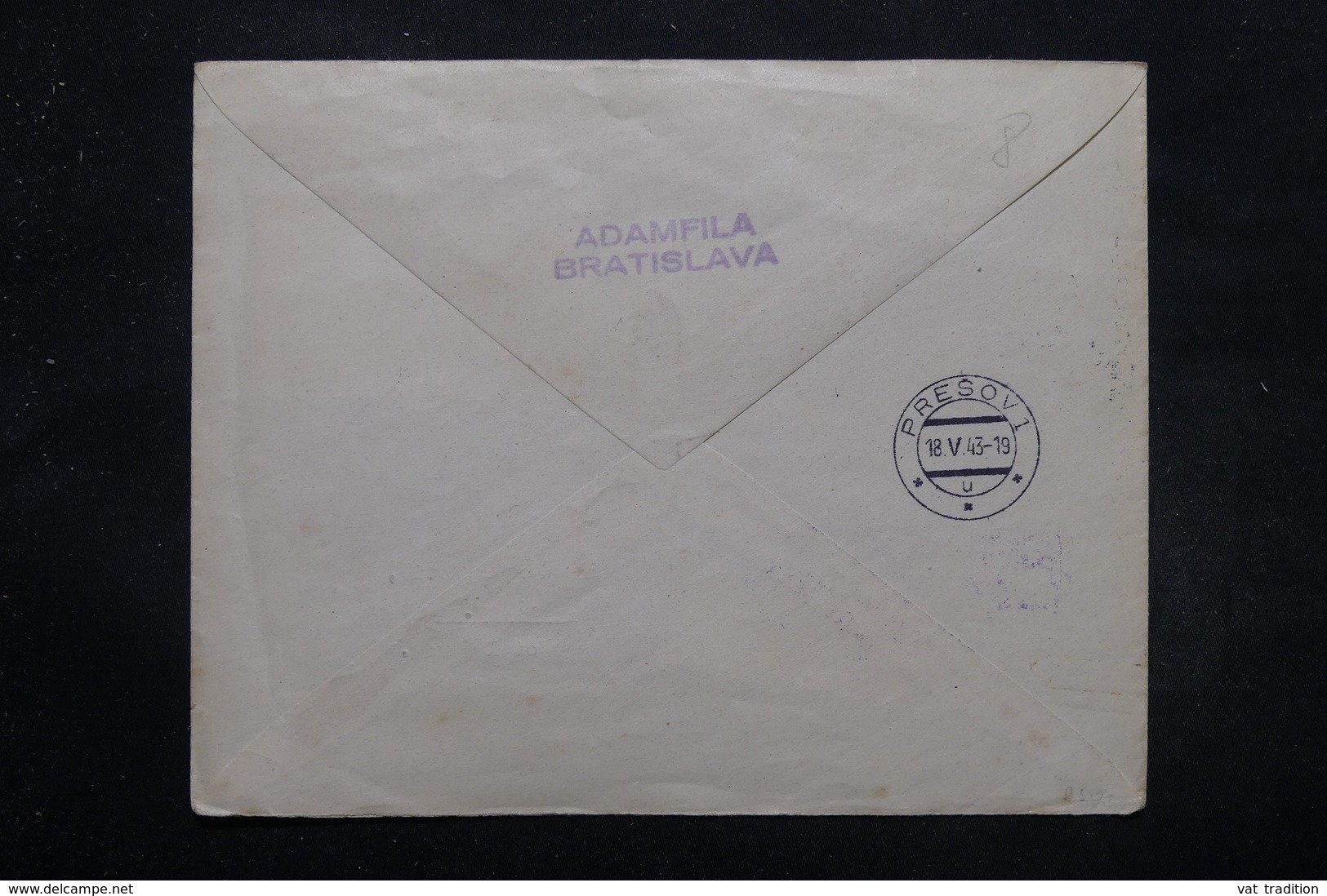 SLOVAQUIE - Enveloppe En Recommandé De Bratislava Pour Presov Par Avion En 1943 , Affranchissement Plaisant - L 27607 - Lettres & Documents