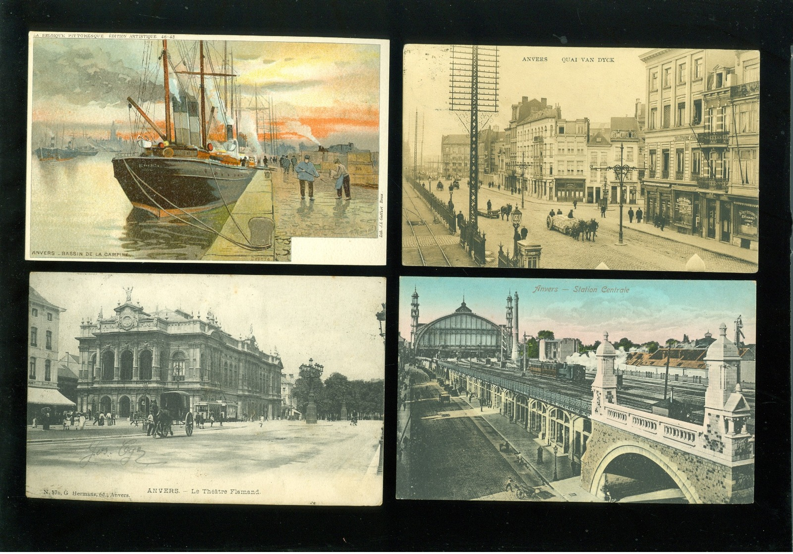 Beau Lot De 60 Cartes Postales De Belgique  Anvers      Mooi Lot Van 60 Postkaarten Van België  Antwerpen - 60 Scans - 5 - 99 Cartes