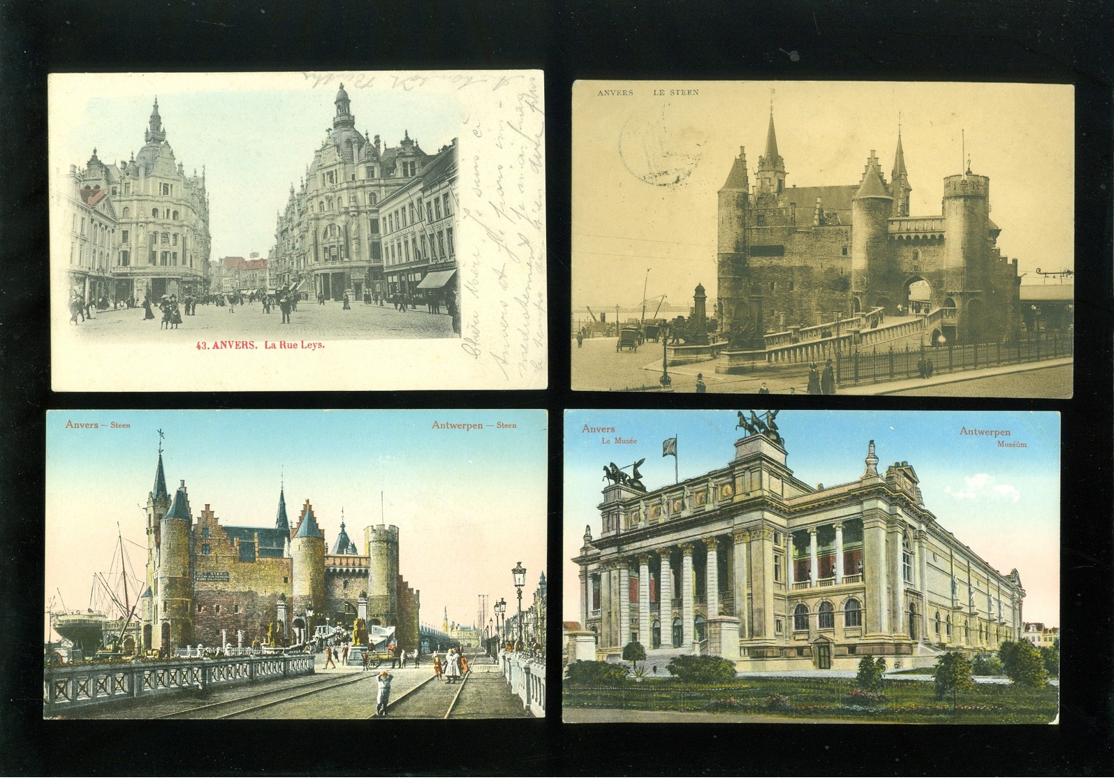 Beau lot de 60 cartes postales de Belgique  Anvers      Mooi lot van 60 postkaarten van België  Antwerpen - 60 scans