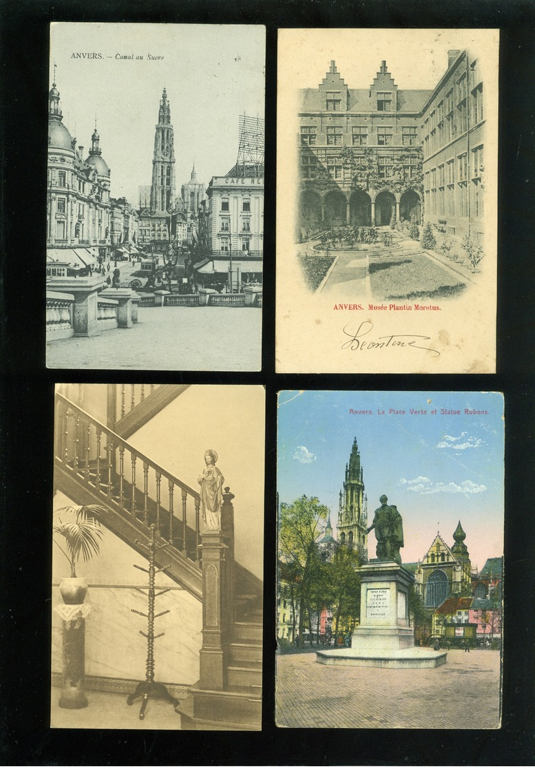 Beau lot de 60 cartes postales de Belgique  Anvers      Mooi lot van 60 postkaarten van België  Antwerpen - 60 scans