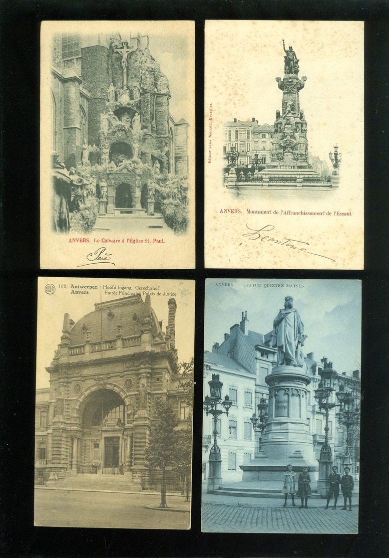 Beau lot de 60 cartes postales de Belgique  Anvers      Mooi lot van 60 postkaarten van België  Antwerpen - 60 scans