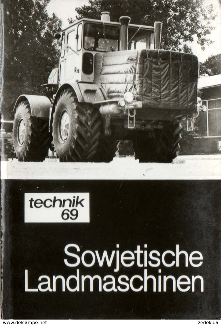 A5826 - Landmaschinen Traktor Mähdrescher - Technik 69 - DSF - Abteilung Agitatio DDR - Mappe Mit Foto - Trucks, Vans &  Lorries