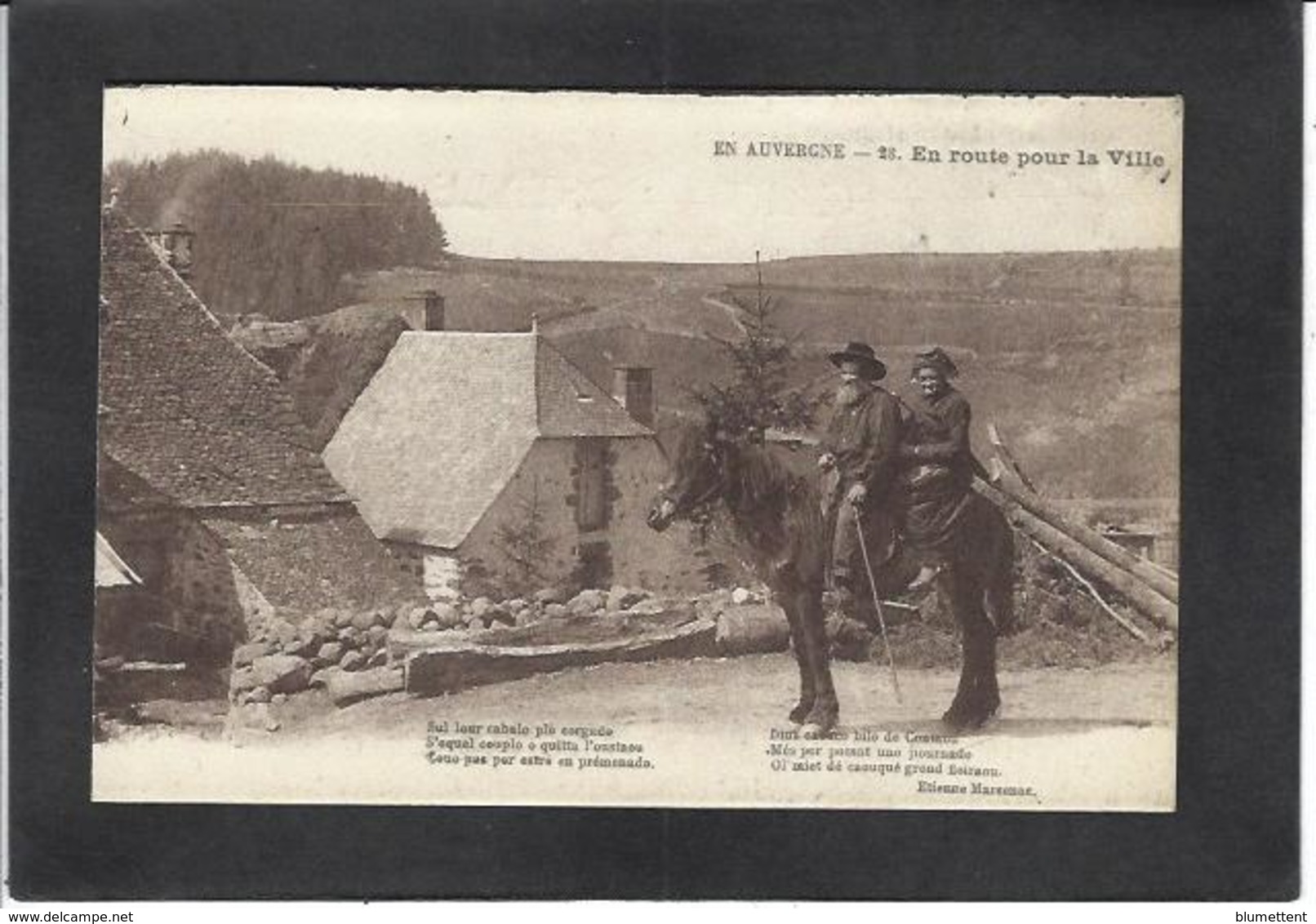 CPA Auvergne Région Non Circulé Type Métier - Auvergne