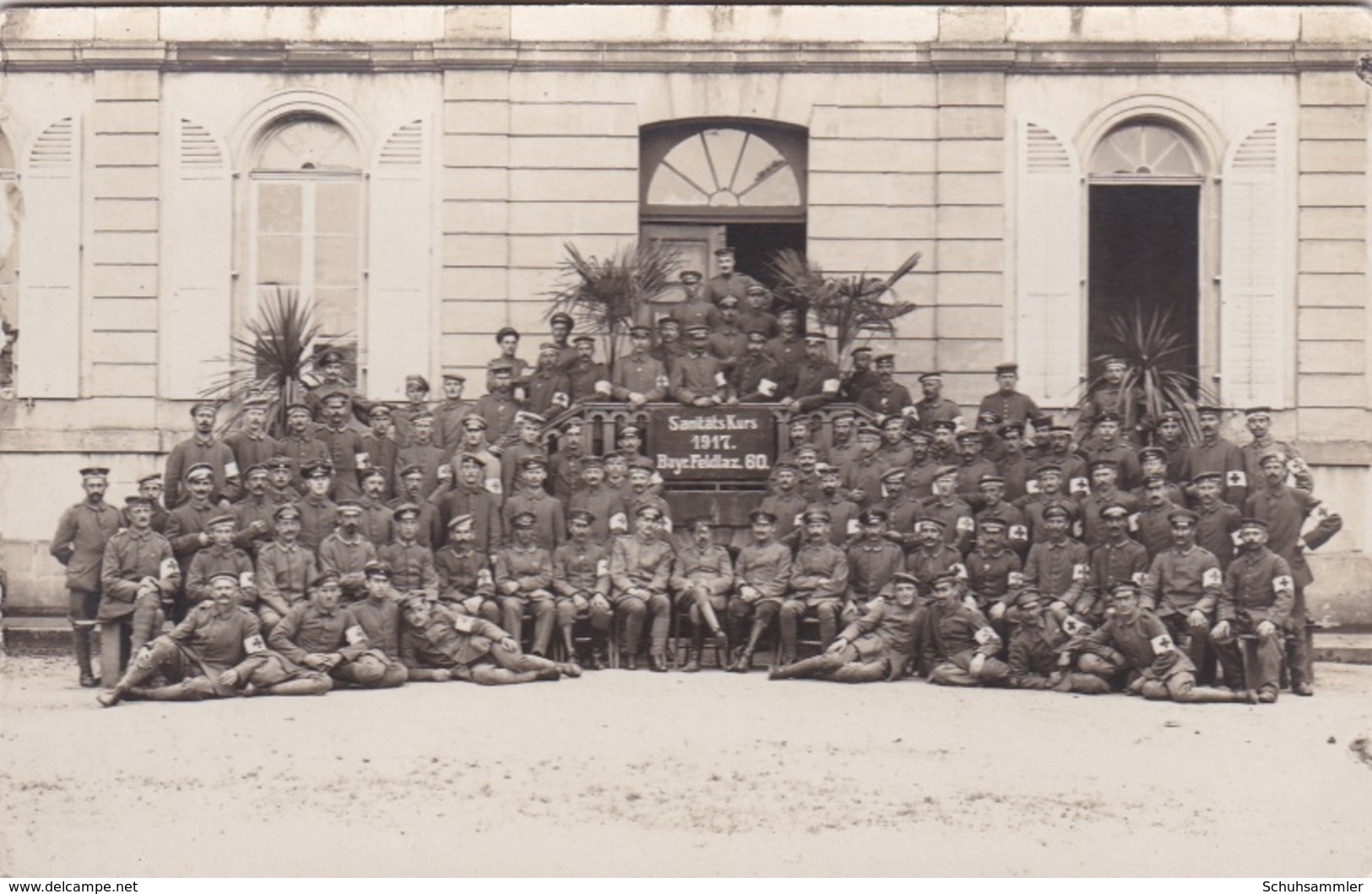 Alte Ansichtskarte Aus Dem WK I -Sanitätskurs Im Bayerischen Feldlazarett 60- - Guerre 1914-18