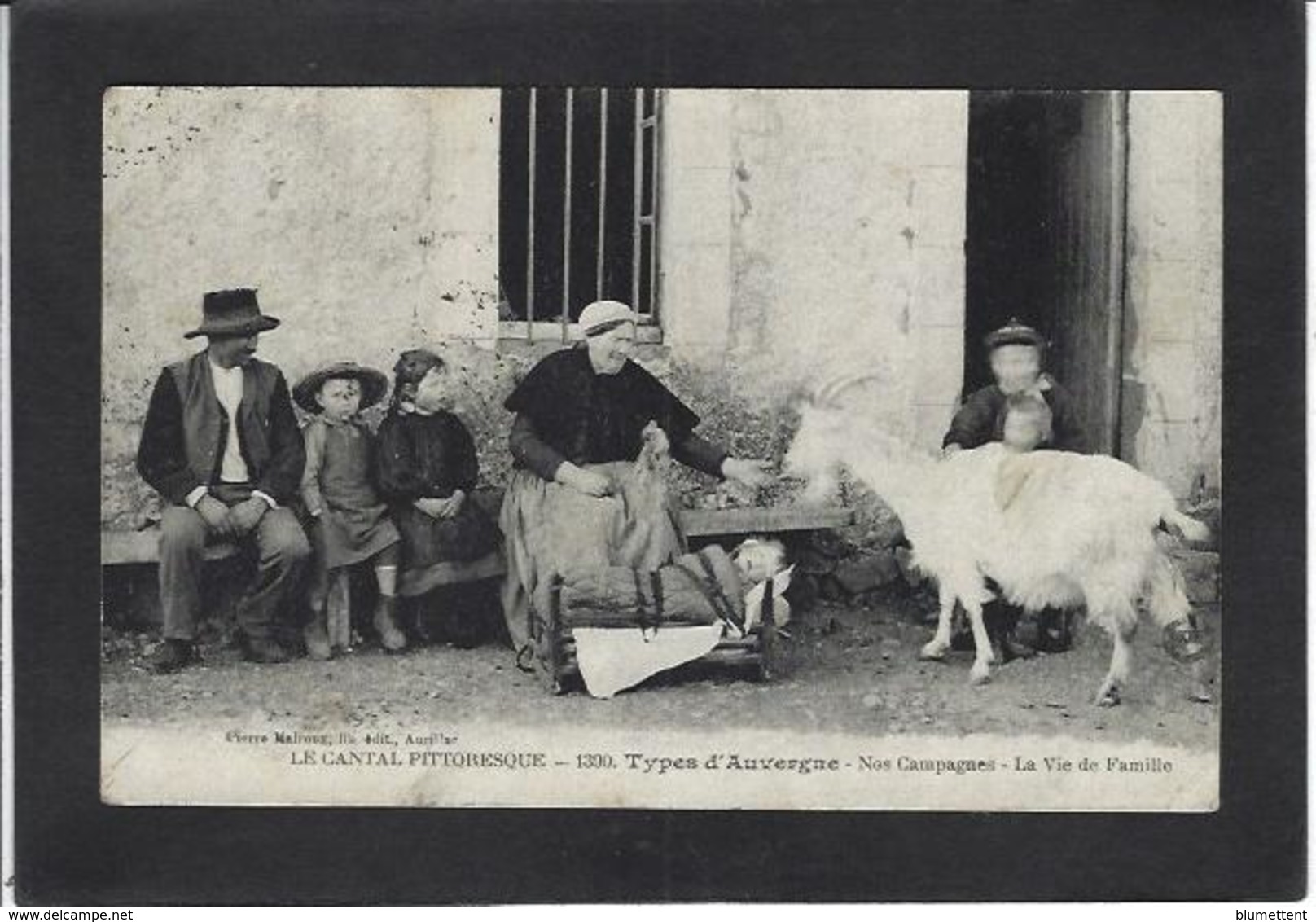 CPA Auvergne Région Circulé Type Métier Chèvre - Auvergne