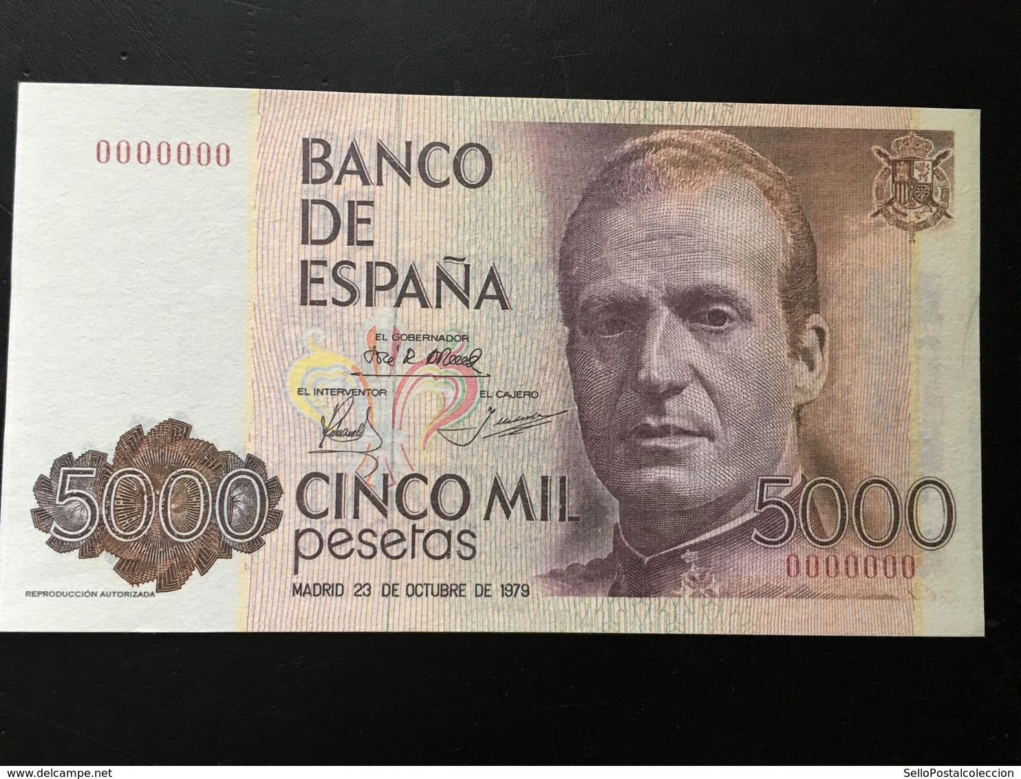 Replica 5000 Pesetas 1979 - [ 4] 1975-… : Juan Carlos I