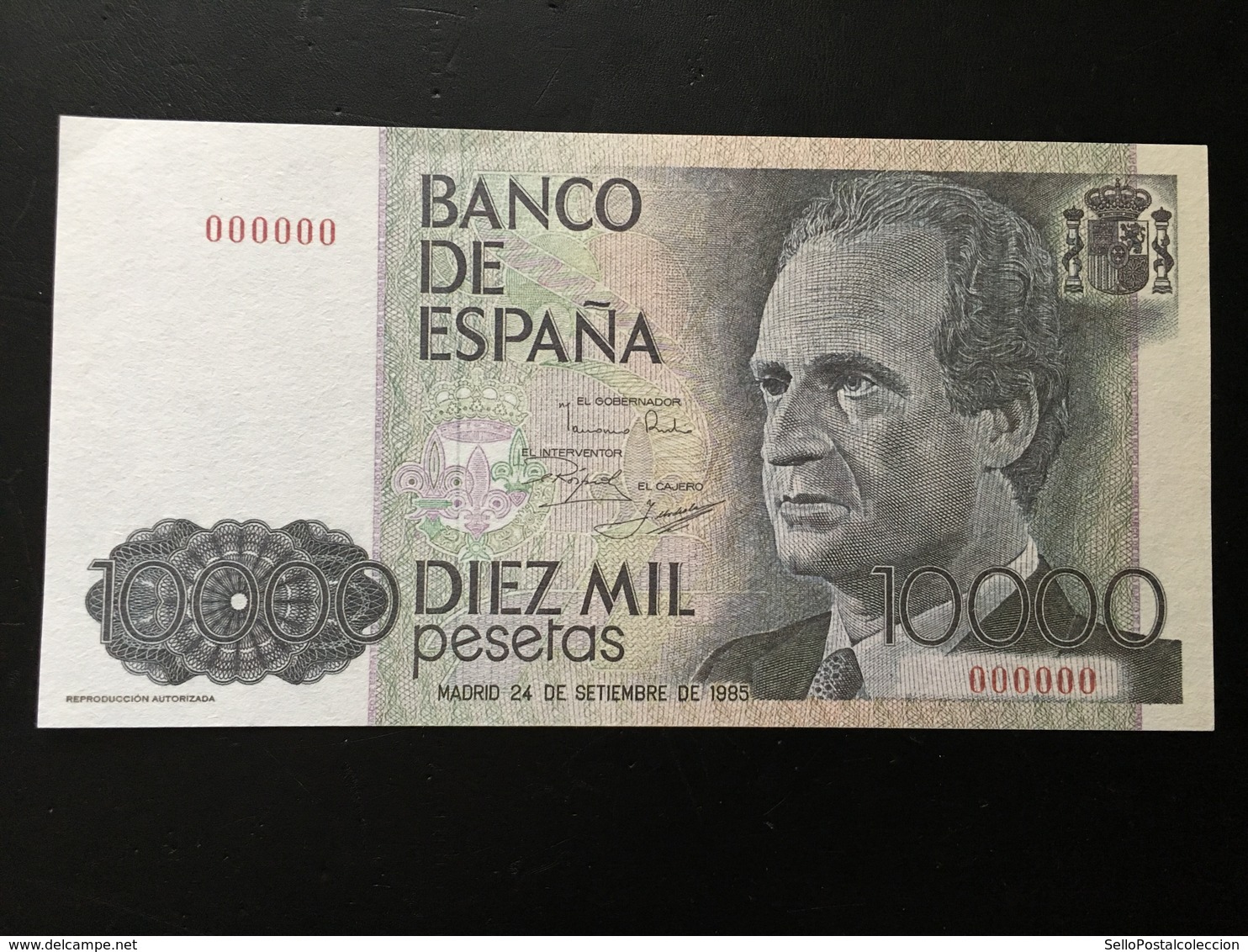 Replica 10000 Pesetas 1985 - [ 4] 1975-…: Juan Carlos I.