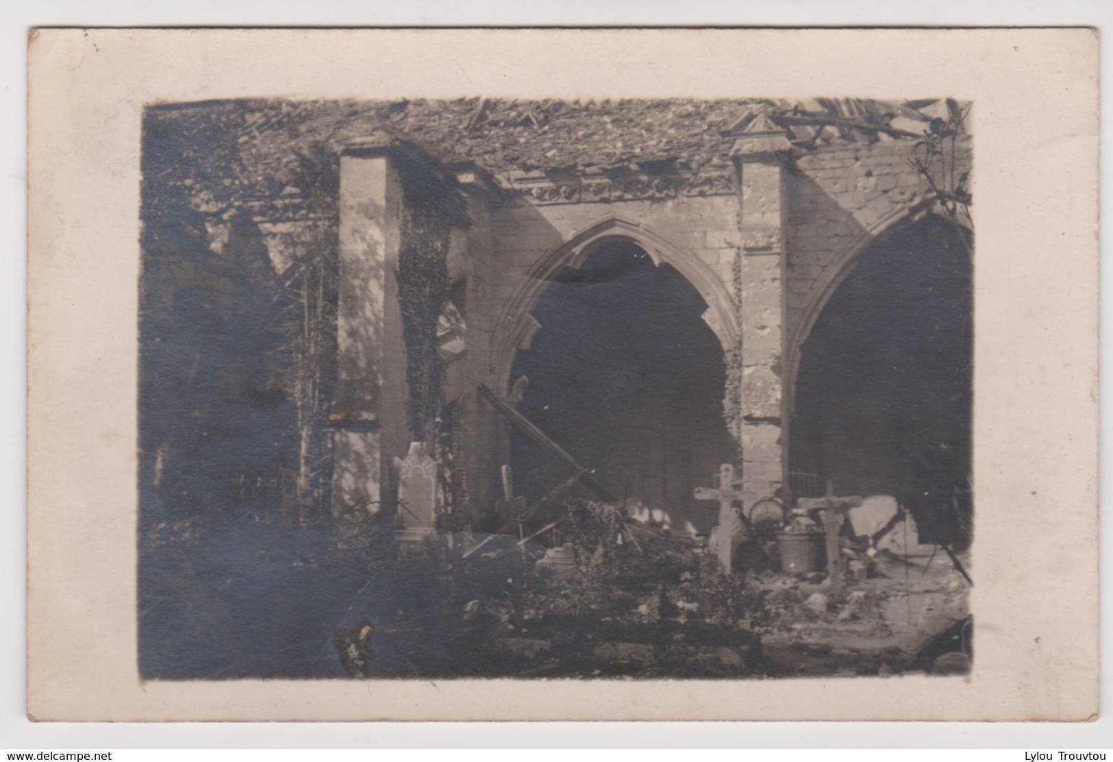 NOYON - Carte Photo Bombardement WW1 / Guerre / Oise - Noyon