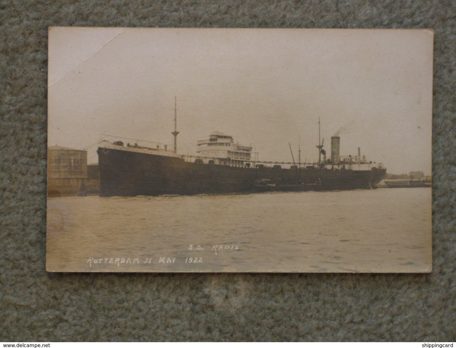 RADIX TANKER IN ROTTERDAM 1922 RP - Tankers