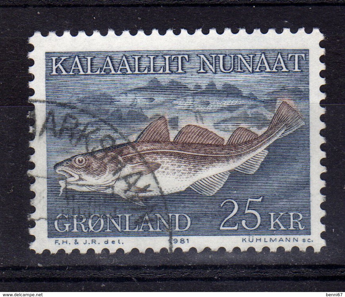 GROENLAND Greenland 1981 Poisson Fish OBL - Oblitérés
