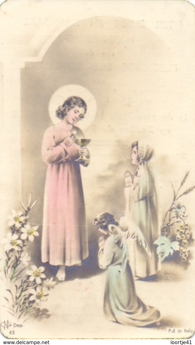 Devotie - Devotion - Communie Communion - Martha Souvagie - Leffinge 1949 - Communion