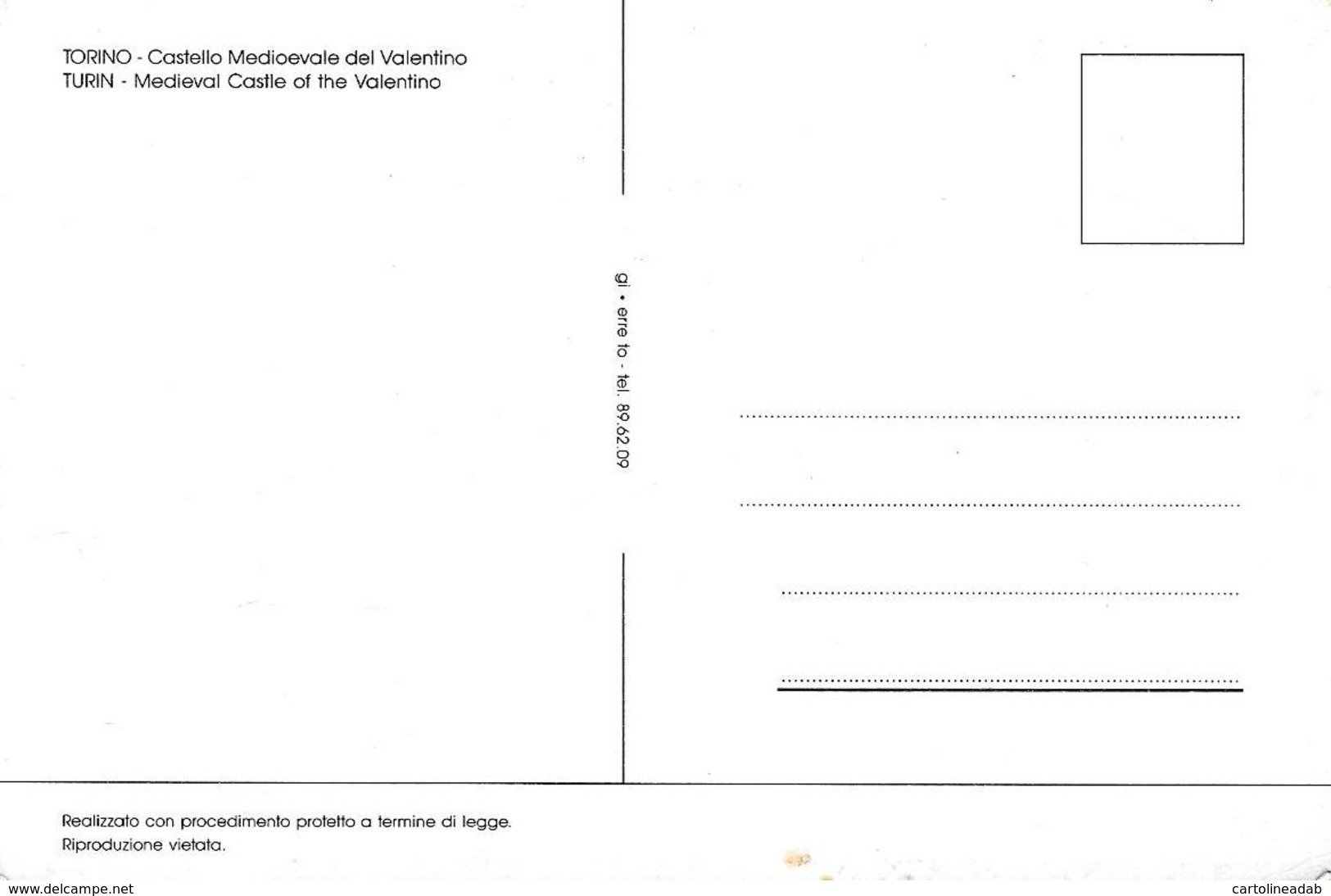 [MD3040] CPM - TORINO - CASTELLO MEDIOEVALE DEL VALENTINO - LA CARTOLINA E' ARGENTATA LUCCICA - Non Viaggiata - Castello Del Valentino