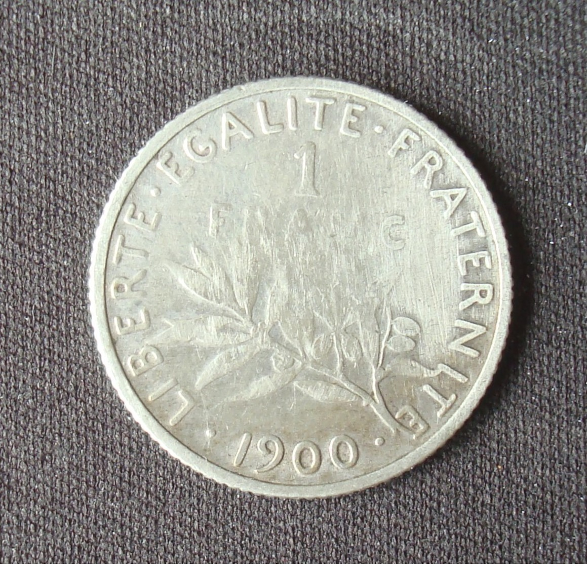 Pièce 1 Franc Semeuse Argent 1900. - Autres & Non Classés