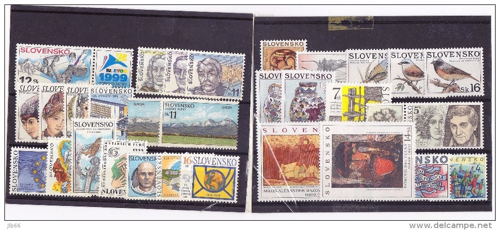 Année 1999 Neuve Sans BF /  Complete Year 1999 Mint Without Sheet / YT 286/311  / Mi 329/358 - Años Completos