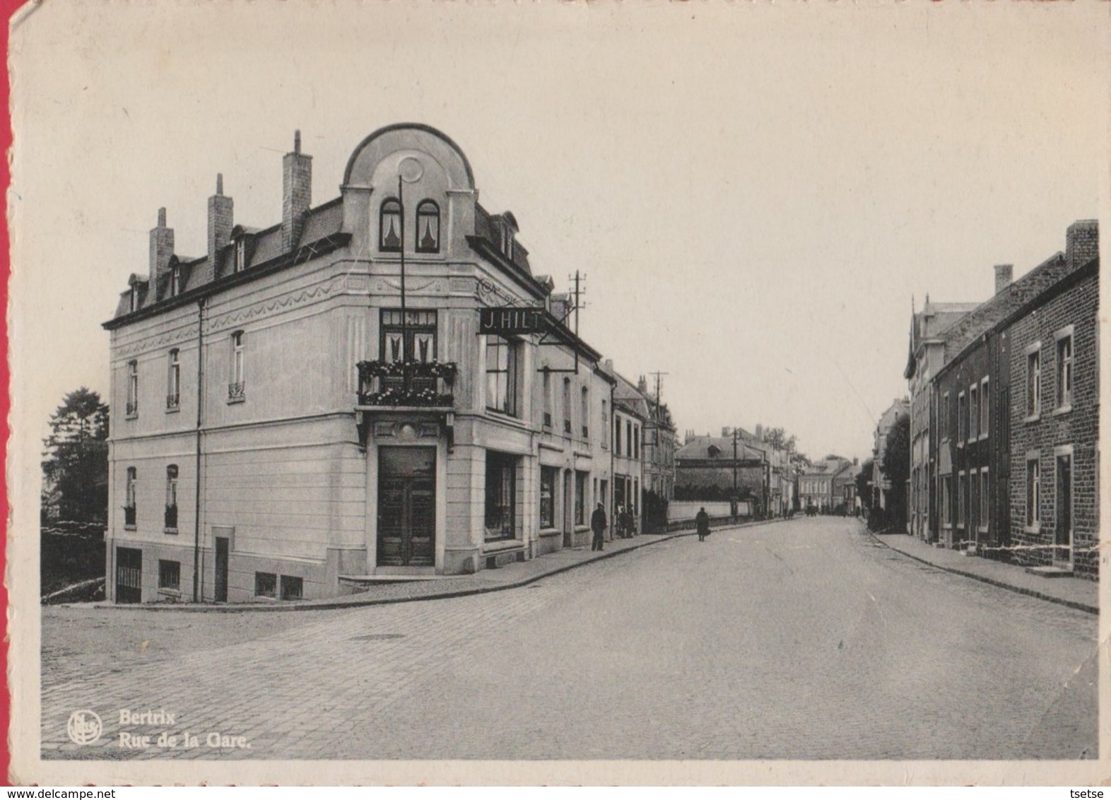 Bertrix - Rue De La Gare ... Magasin J. Hilt - 1941 - Bertrix