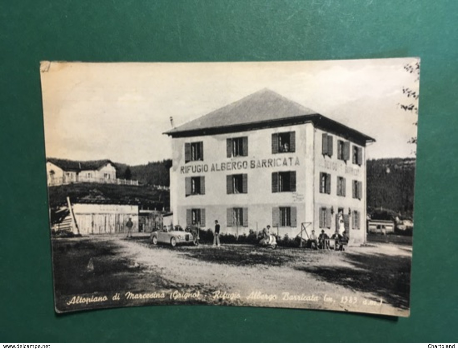 Cartolina Altopiano Di Marcesina - Grigno - Rifugio Albergo Barricata - 1961 - Trento