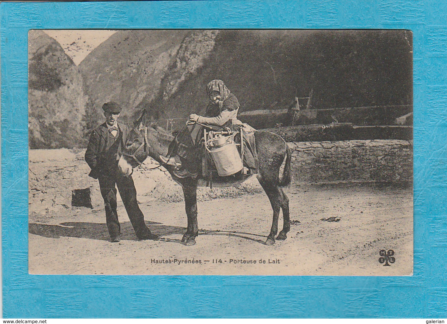 Les Pyrénées En 1907. - Porteuse De Lait, Âne. - Autres & Non Classés