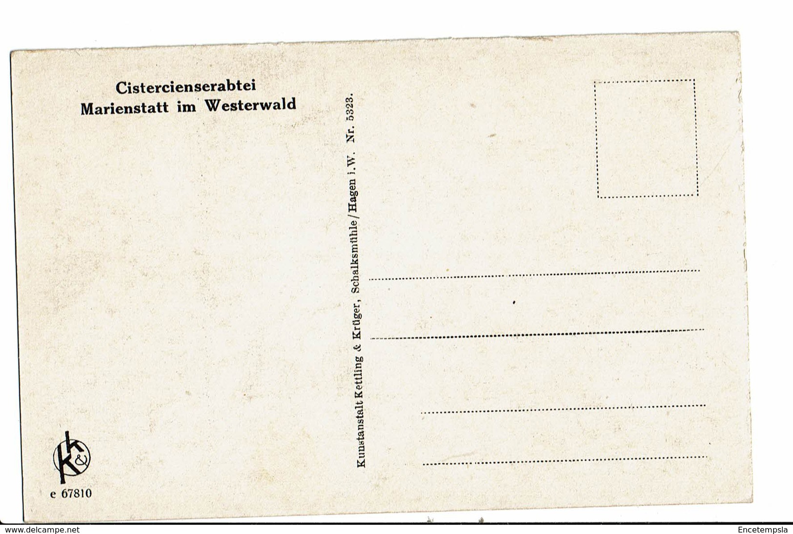 CPA - Carte Postale - Allemagne-  Marienstatt - Abtei - Kapitelsaal-VM2083 - Westerburg