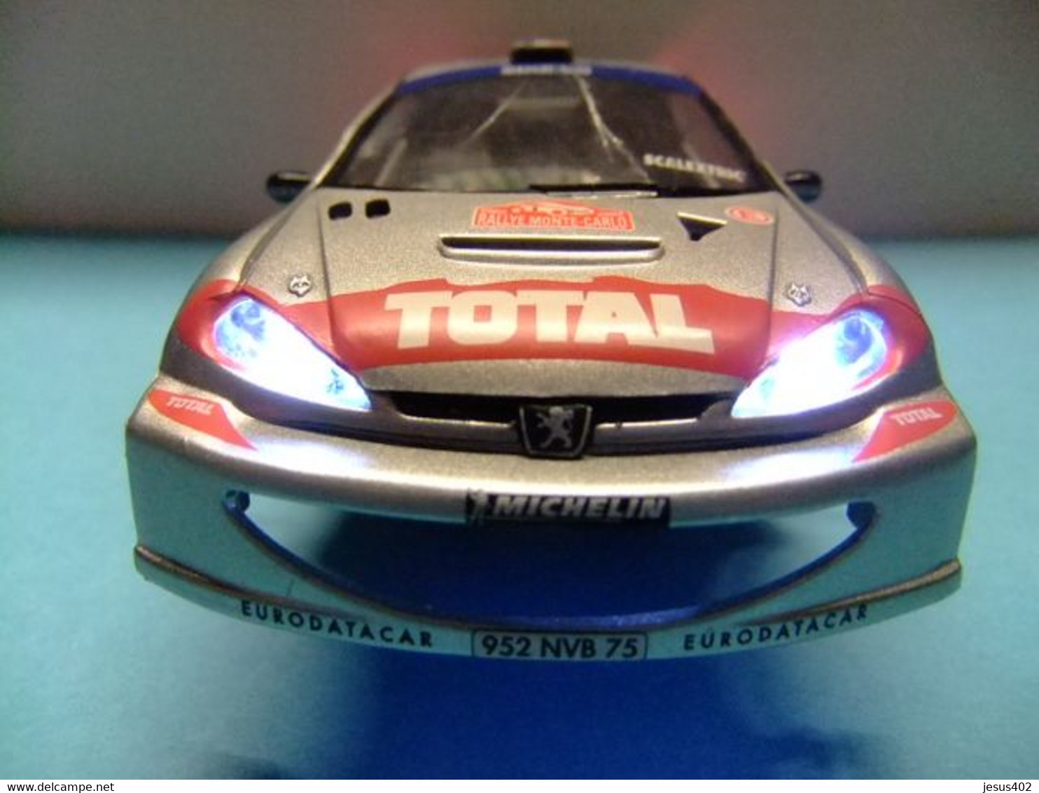 SCALEXTRIC  PEUGEOT 206 Con Luz Accesorio Carroceria - Circuitos Automóviles