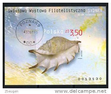 POLAND 2005 MICHEL NO BL.161 B USED - Oblitérés