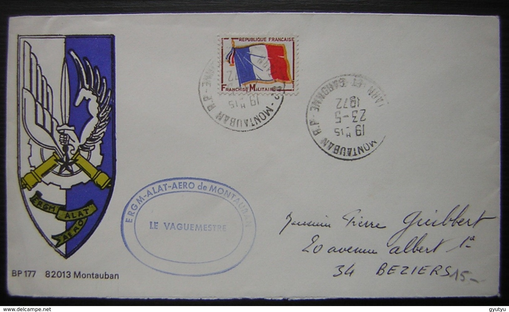 Montauban 1972 ERGM-ALAT-AERO - Cachets Militaires A Partir De 1900 (hors Guerres)